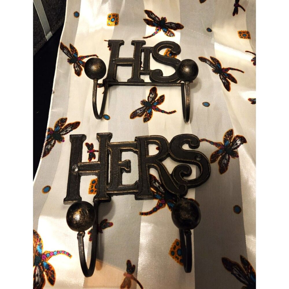 Rustic His & Hers Robe/Towel Hangers